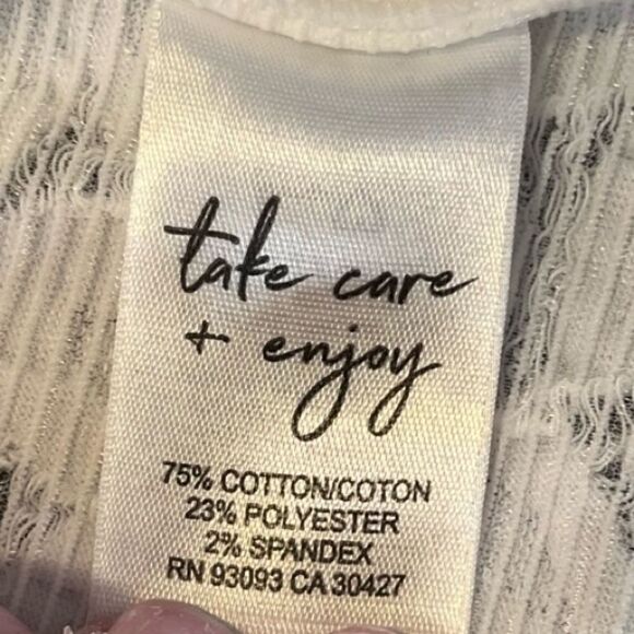 NIC+ZOE Petal Lace Top Paper White Women’s Size PP (0P/2P) - Picture 9 of 10